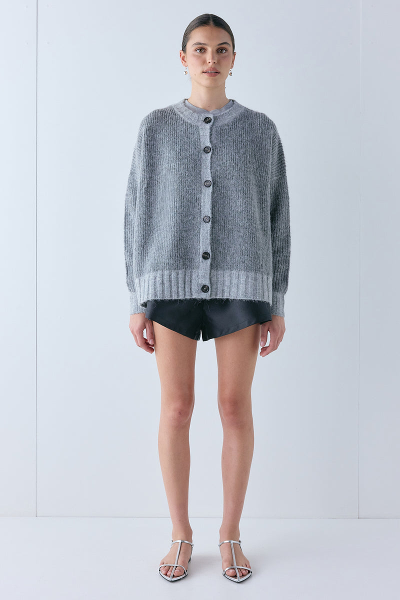 Marley Knit Cardigan Grey - size:Hailey:AU 6 / US 2