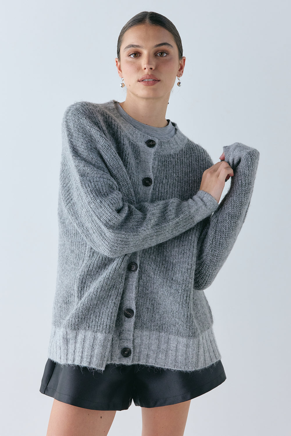 Marley Knit Cardigan Grey 
