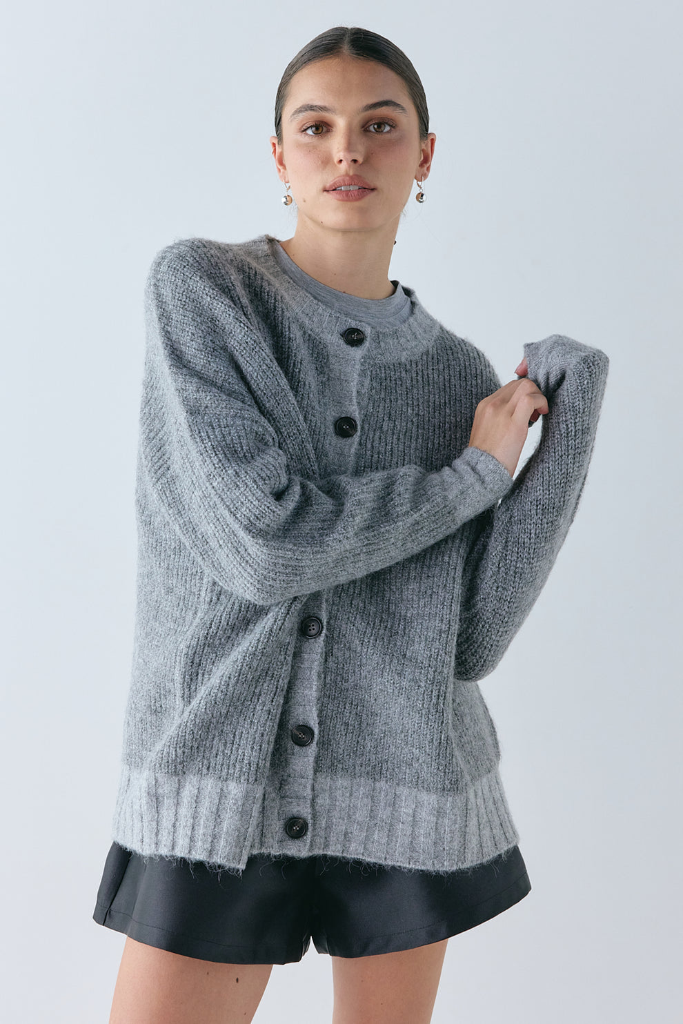 Marley Knit Cardigan Grey 