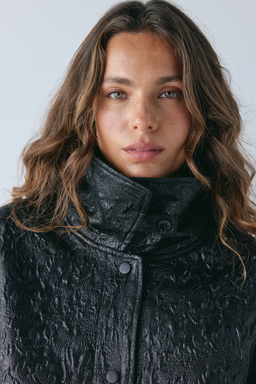 Winslow Jacquard Bomber Jacket Black