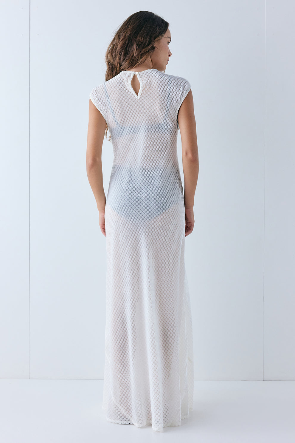 Grace Sheer Maxi Dress White