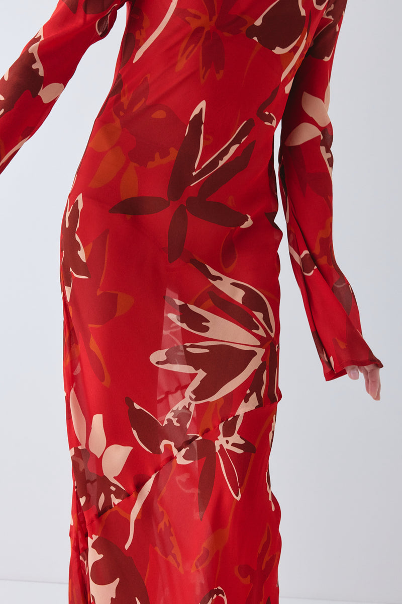 Luka Sheer Maxi Dress Deep End