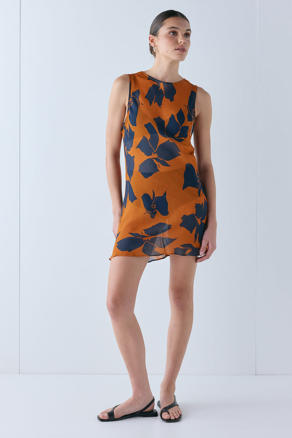 Lillian Sheer Mini Dress Lia