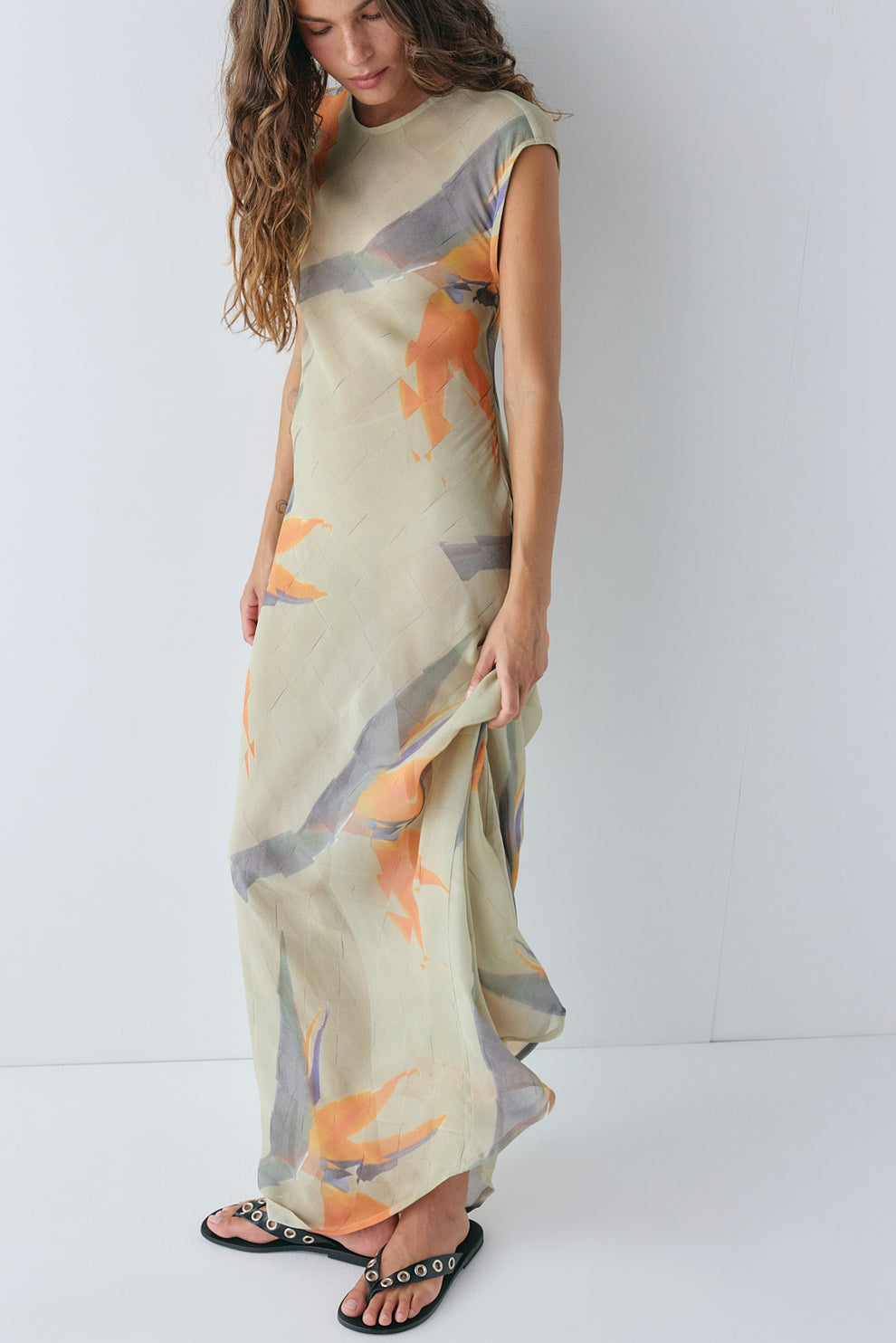 Grace Sheer Maxi Dress Paradise 