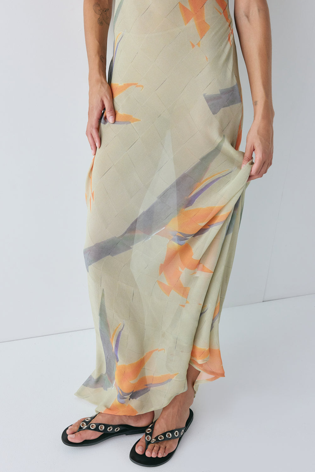 Grace Sheer Maxi Dress Paradise 