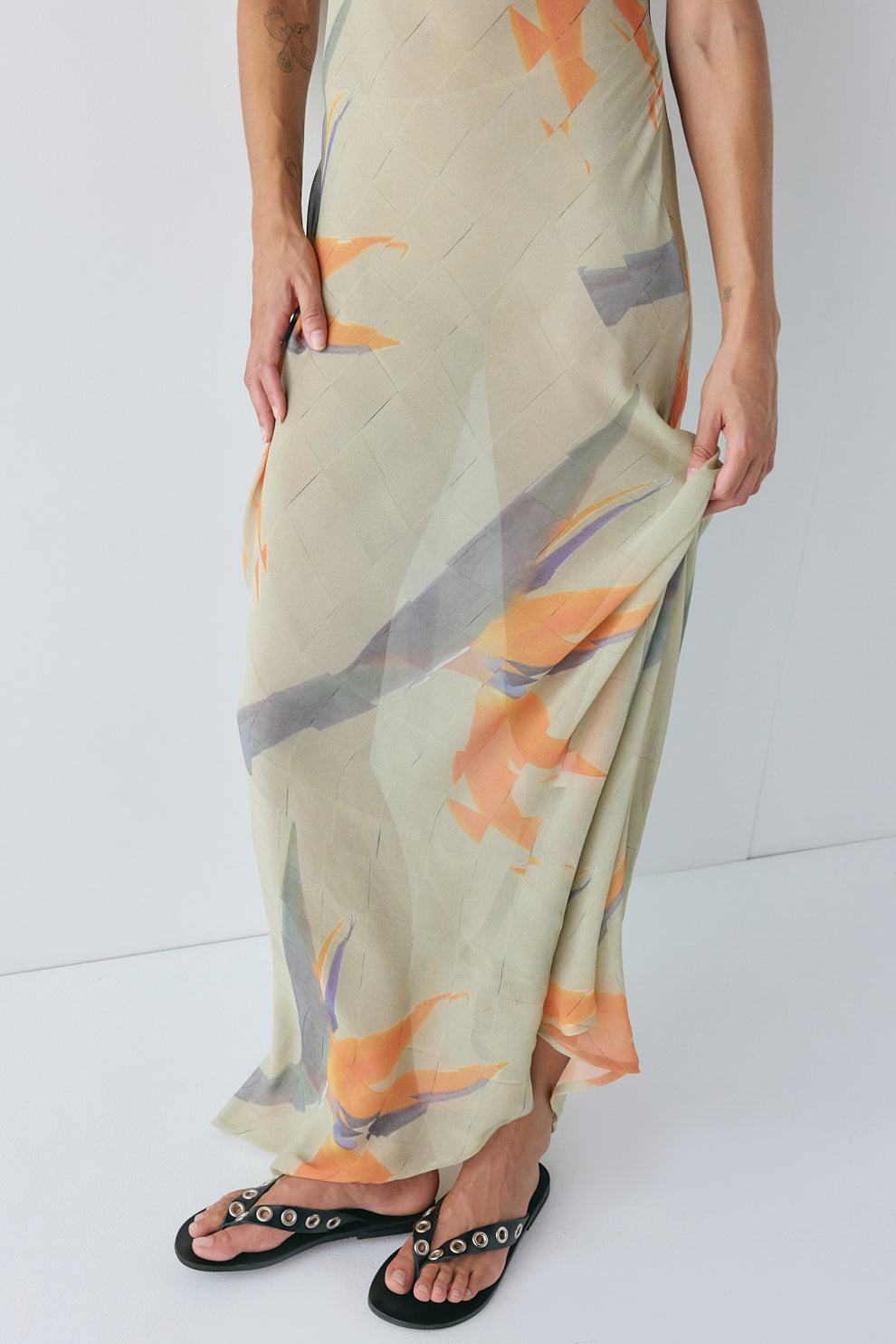 Grace Sheer Maxi Dress Paradise 