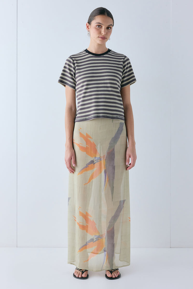 Vilma Sheer Maxi Skirt Paradise - size:Hailey:AU 6 / US 2
