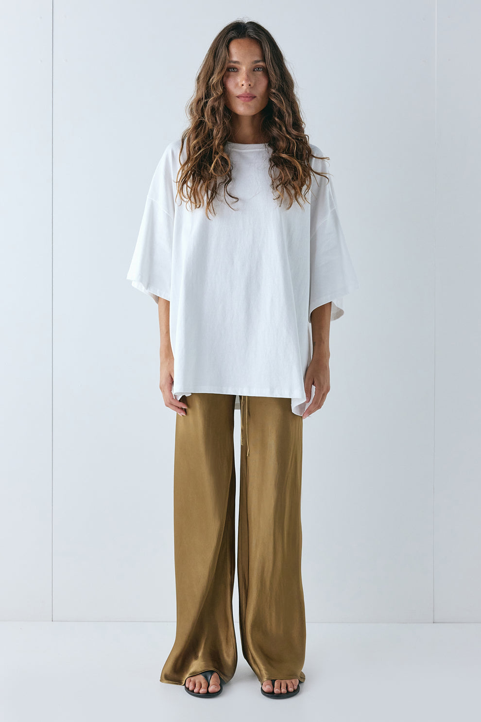 Rae Satin Pants Copper