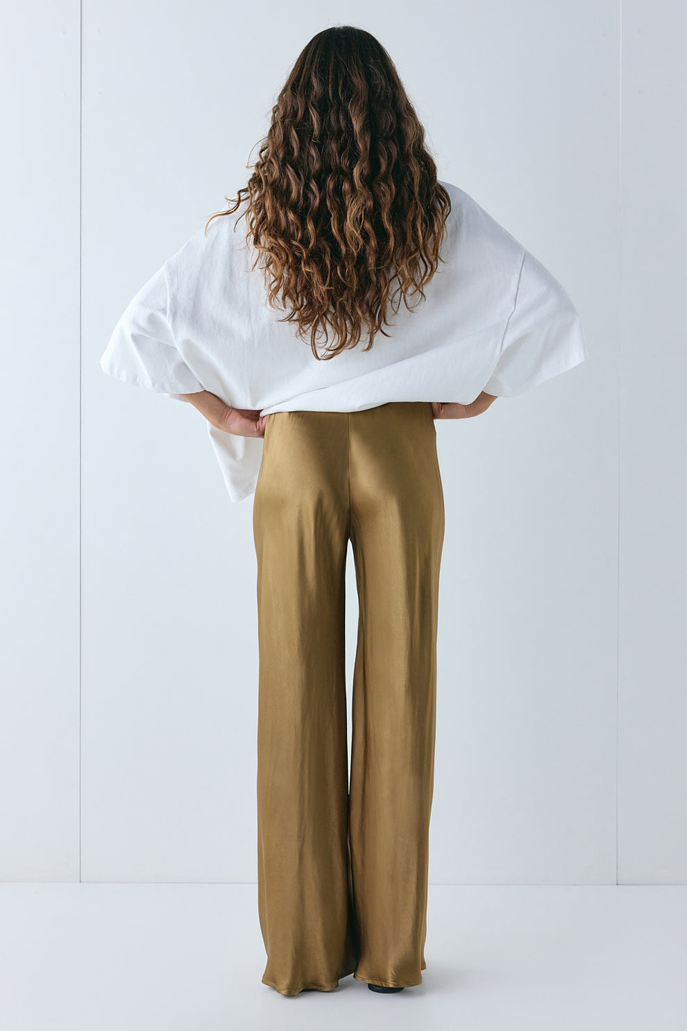 Rae Satin Pants Copper