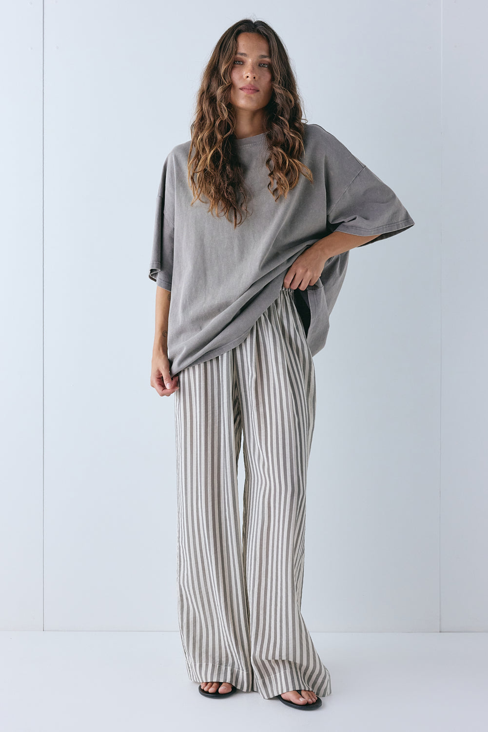 Raya Pants Grey Stripe - size:Stephanie:AU 6 / US 2