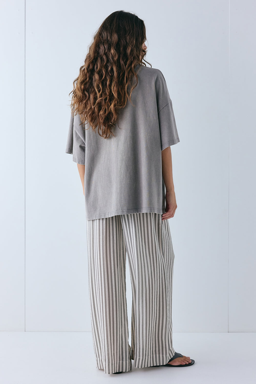 Raya Pants Grey Stripe