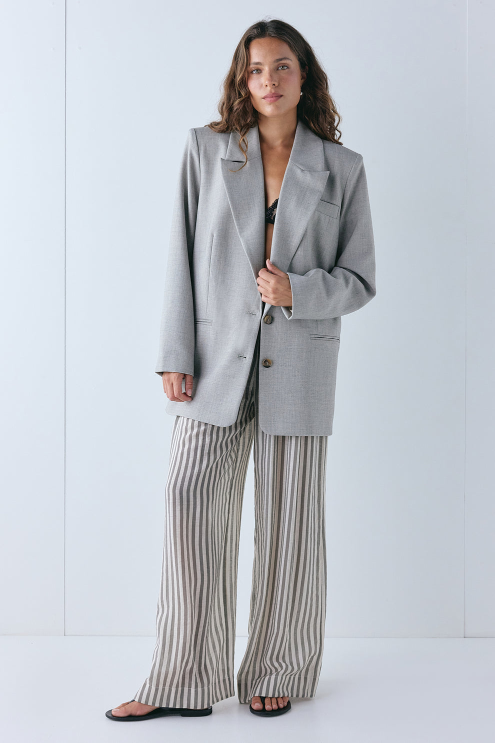 Clayton Blazer Feather Grey - size:Stephanie:AU 6 / US 2