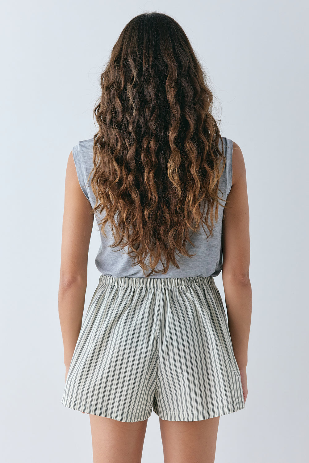 Eira Shorts Cream Stripe