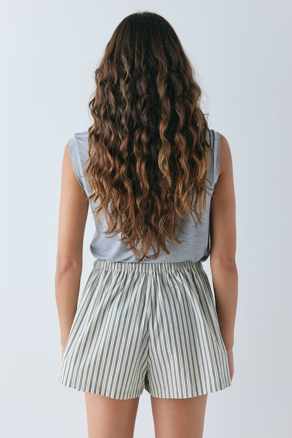 Eira Shorts Cream Stripe