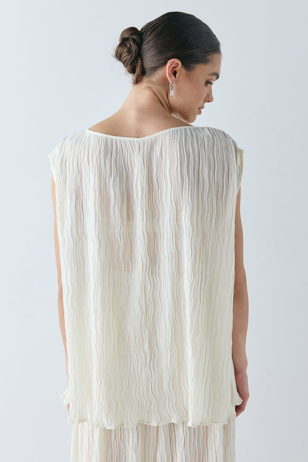 Claudia Sheer Top Cream