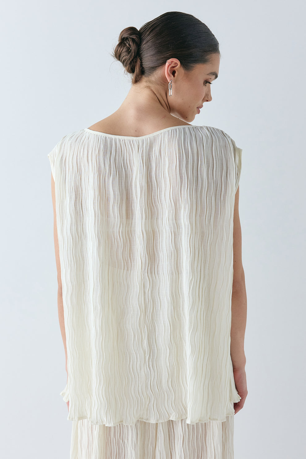 Claudia Sheer Top Cream