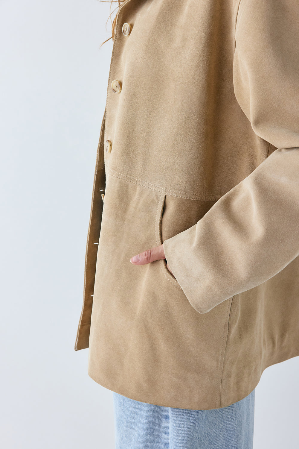 Preston Suede Jacket Camel 