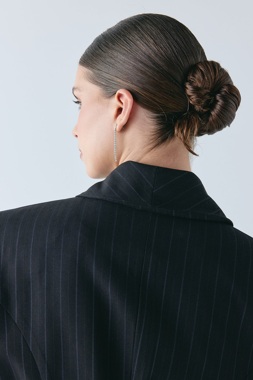 Yara Blazer Black Pinstripe 