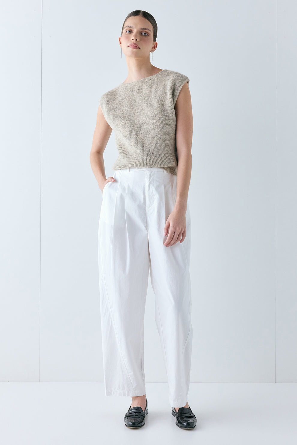 Greta Knit Top Oat 