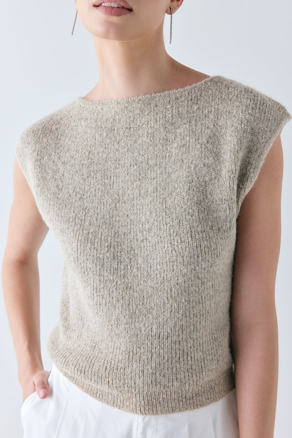 Greta Knit Top Oat 