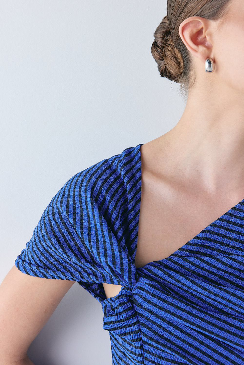 Juliette Top Cobalt Check 