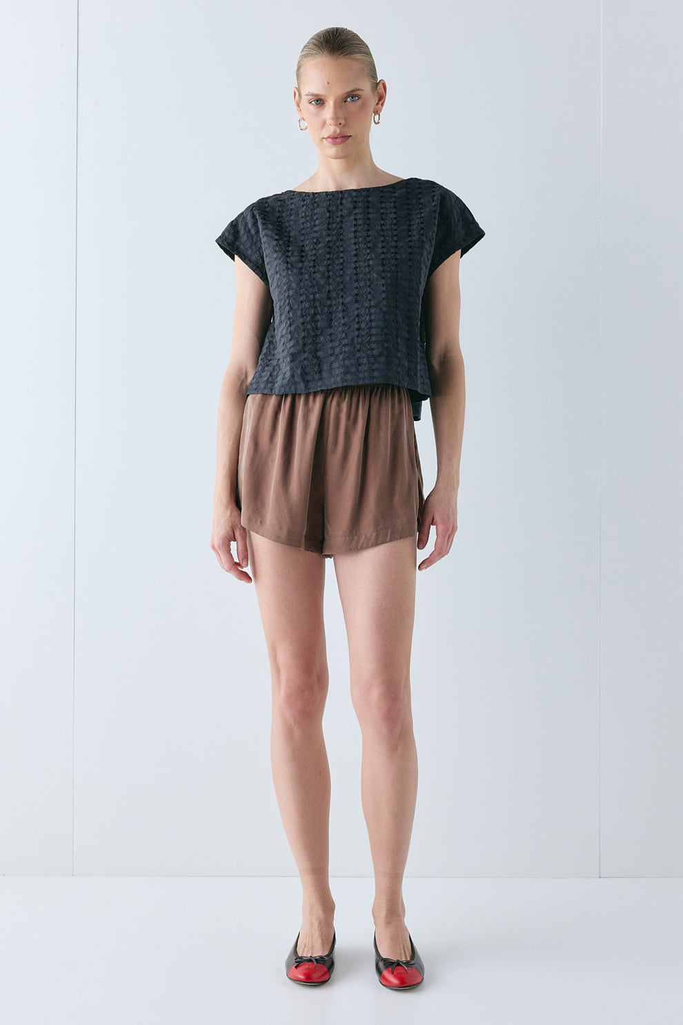Nami Top Black Check 