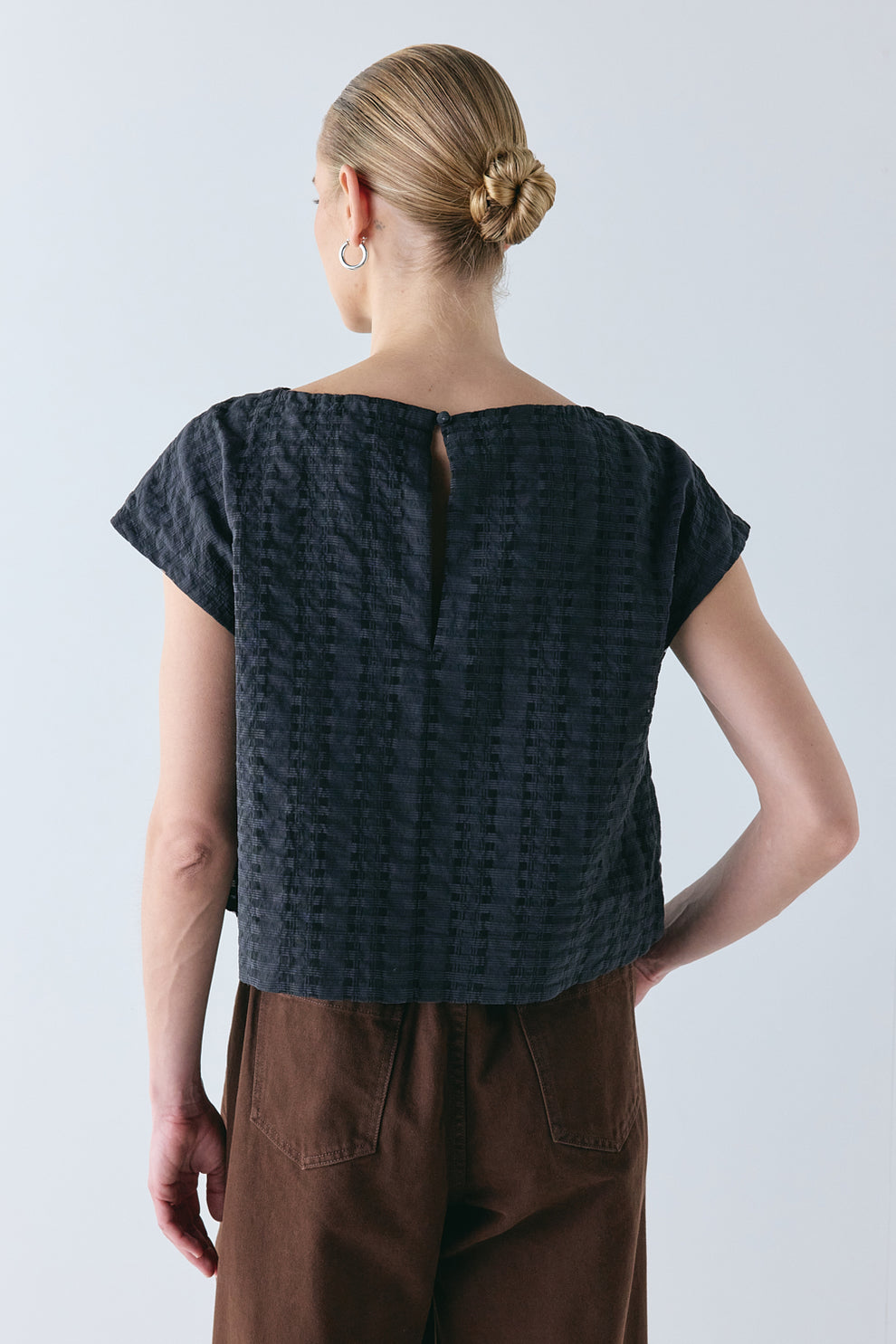 Nami Top Black Check 
