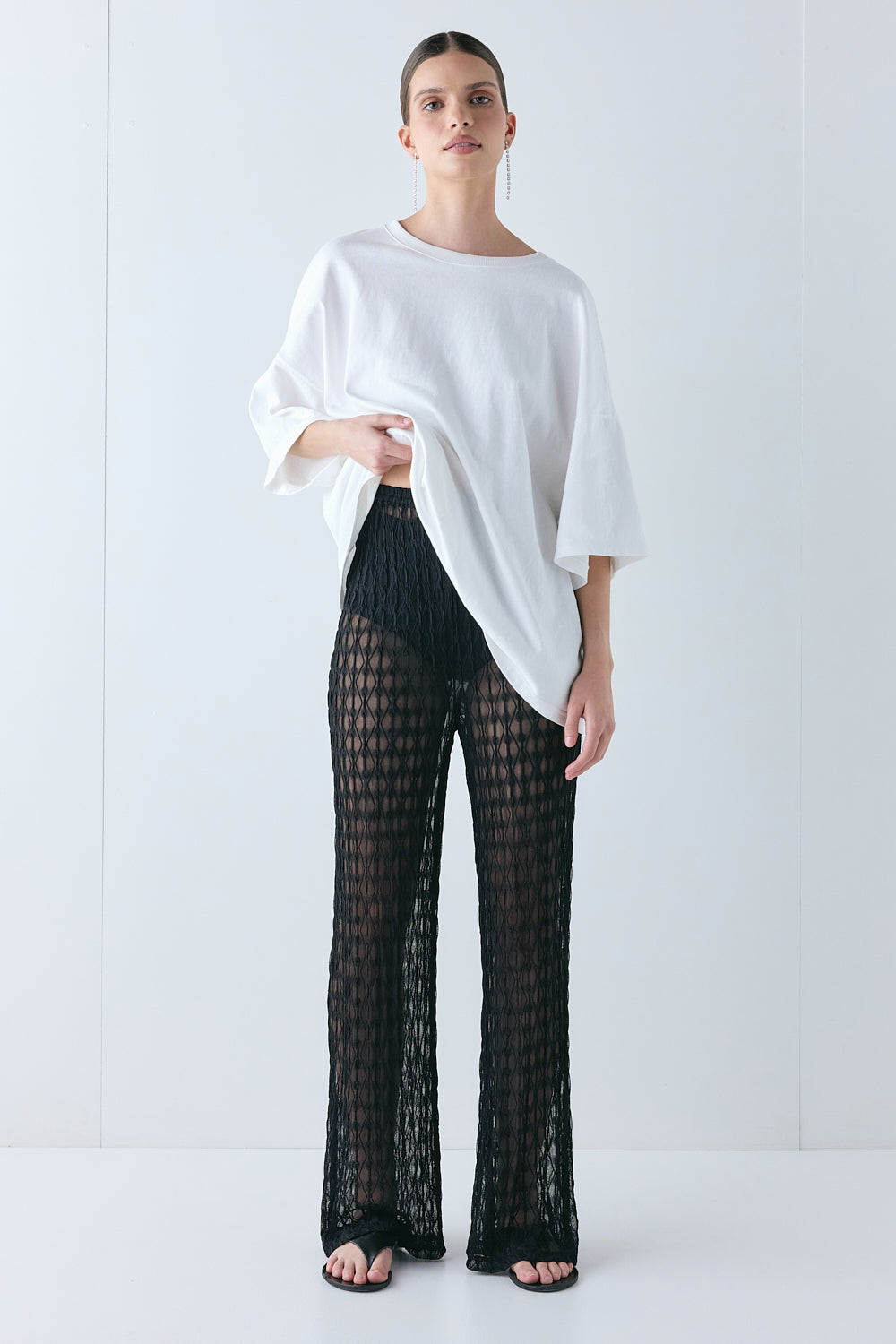 Suki Sheer Pants Black - size:Miah:AU 6 / US 2