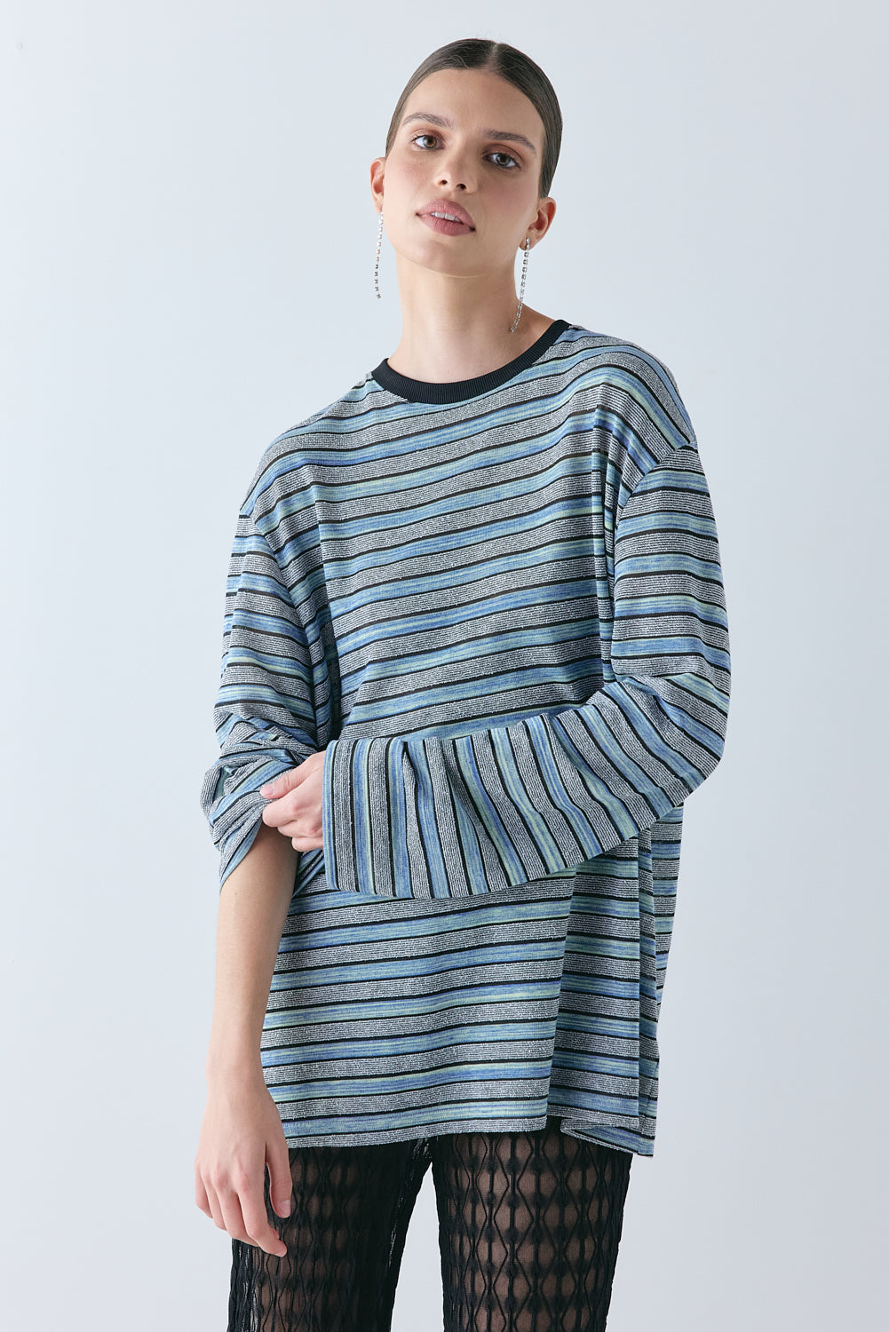 Willow Long Sleeve Tee Blue Stripe 