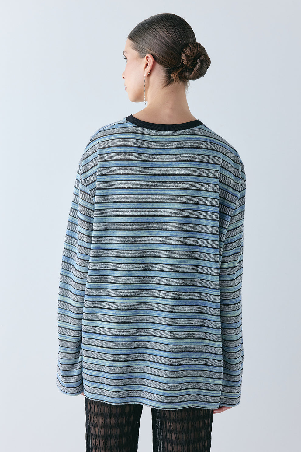 Willow Long Sleeve Tee Blue Stripe 