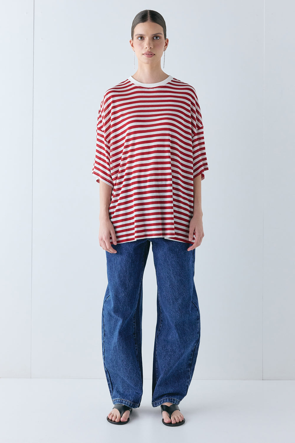 Willow Tee Cherry Stripe - size:Miah:AU 6 / US 2