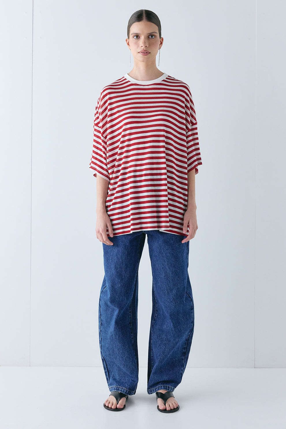 Willow Tee Cherry Stripe - size:Miah:AU 6 / US 2
