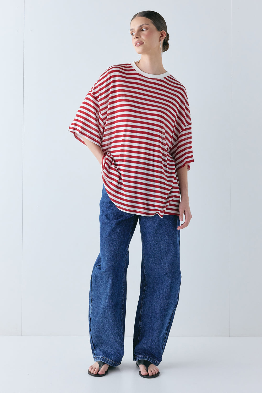 Willow Tee Cherry Stripe