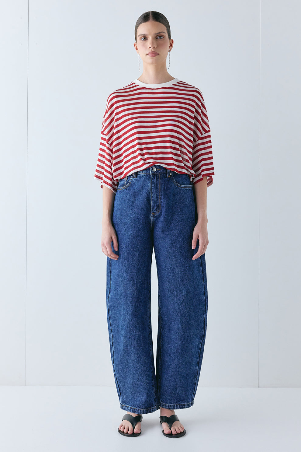Willow Tee Cherry Stripe