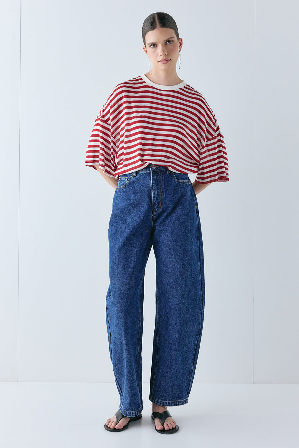 Willow Tee Cherry Stripe