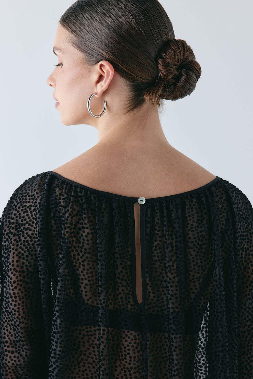 Fleur Sheer Maxi Dress Black