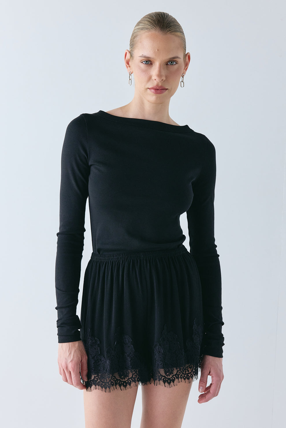 Monikh Lace Shorts Black - size:Karolina:AU 6 / US 2