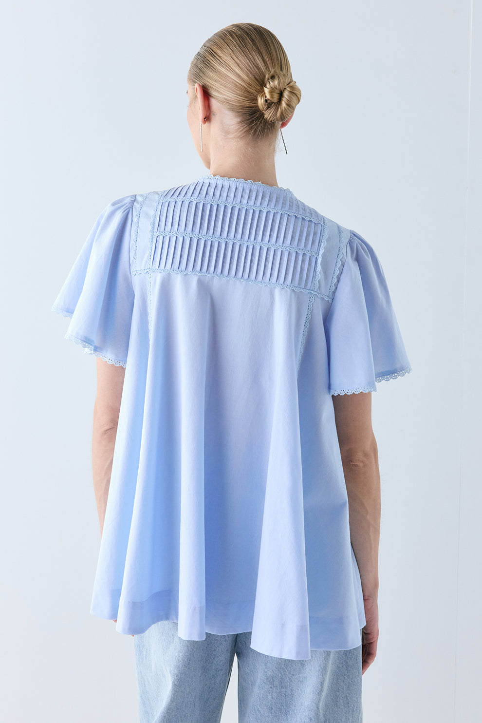 Henriette Smock Top Sky