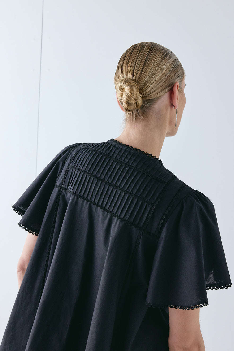 Henriette Smock Top Black