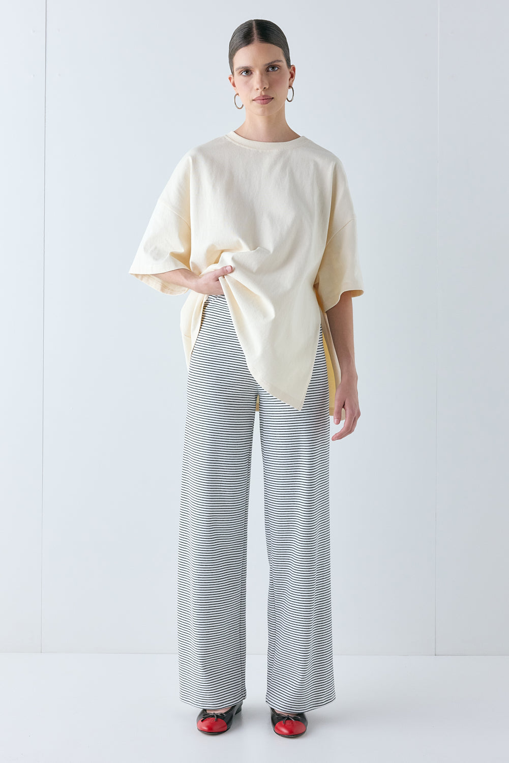 Macy Pants Black Stripe