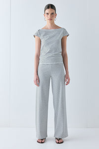 Macy Pants Black Stripe