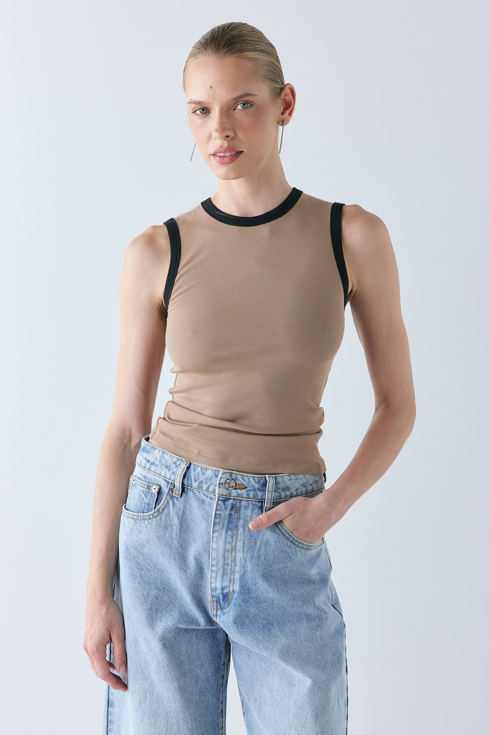 Ryder Tank Tan - size:Karolina:AU 6 / US 2