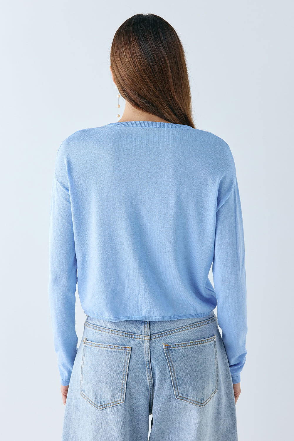 Finley Knit Cardigan Sky 