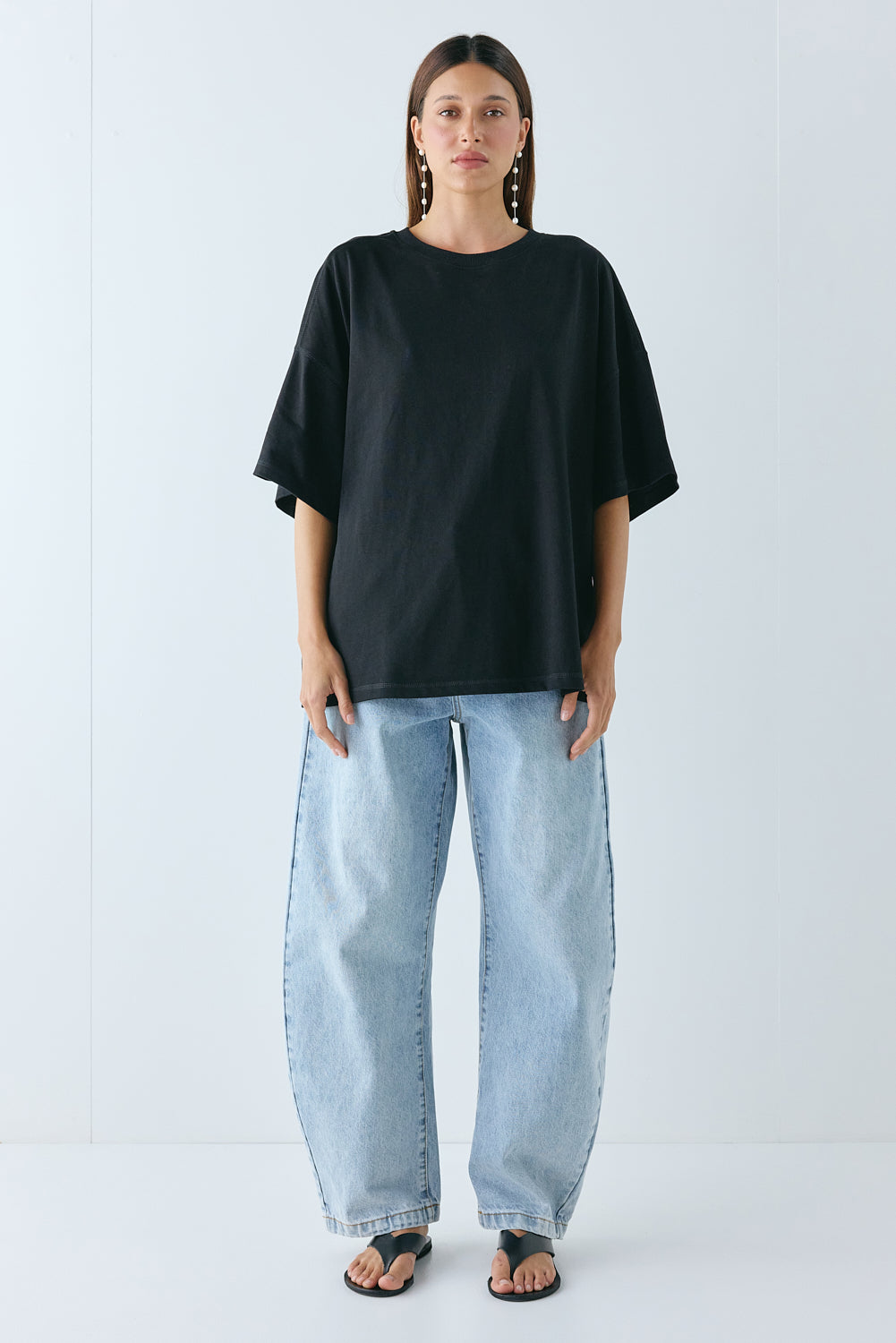 Willow Organic Tee Black - size:Nuria:AU 6 / US 2