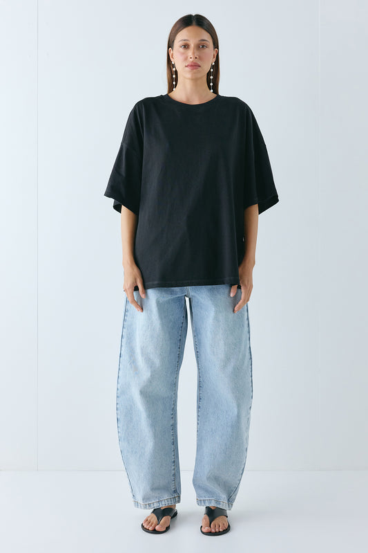 Willow Organic Tee Black - size:Nuria:AU 6 / US 2