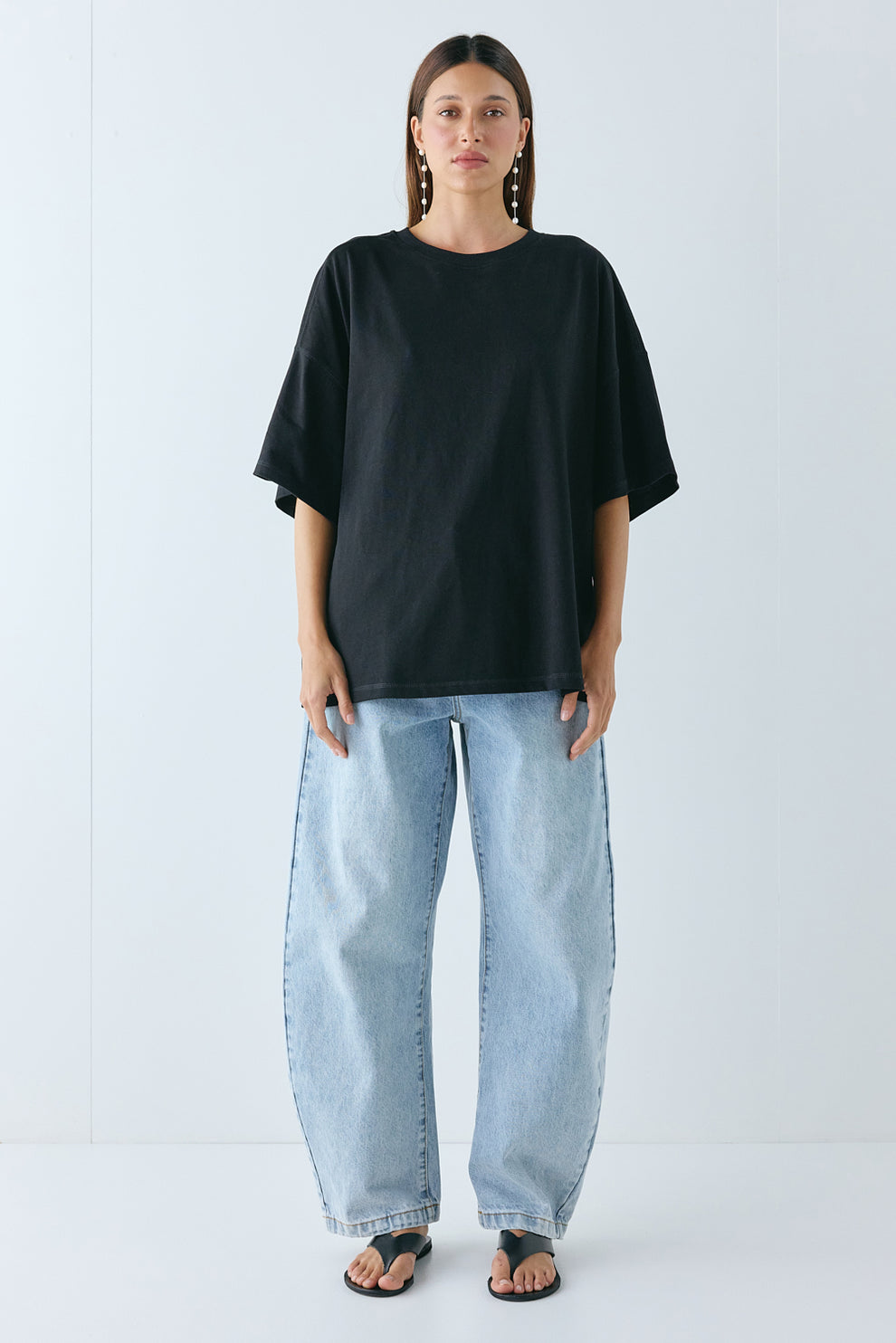 Willow Organic Tee Black - size:Nuria:AU 6 / US 2