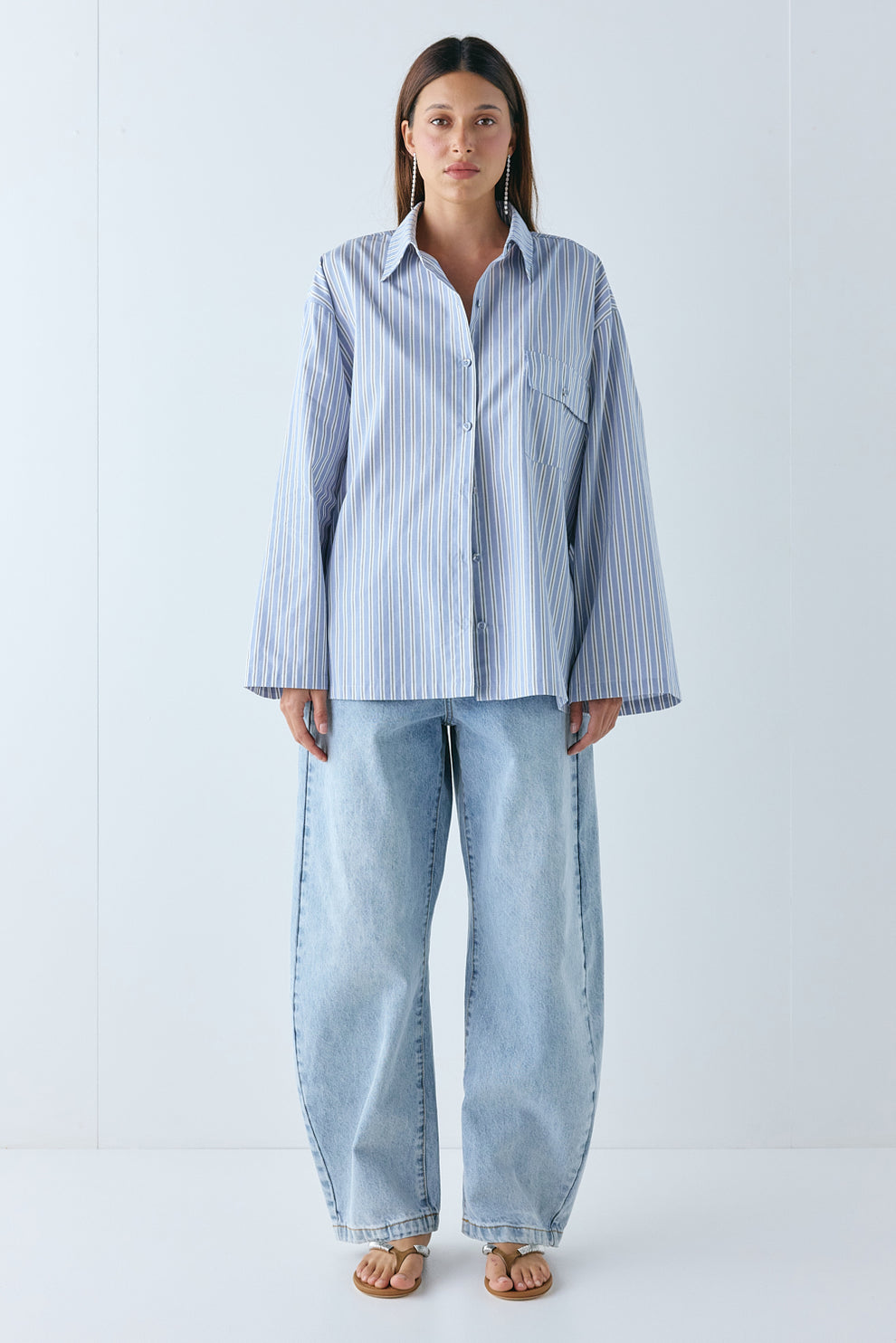 Vale Shirt Blue Stripe 