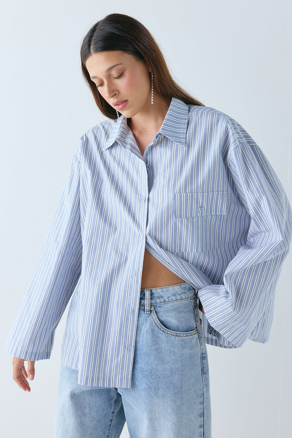 Vale Shirt Blue Stripe 