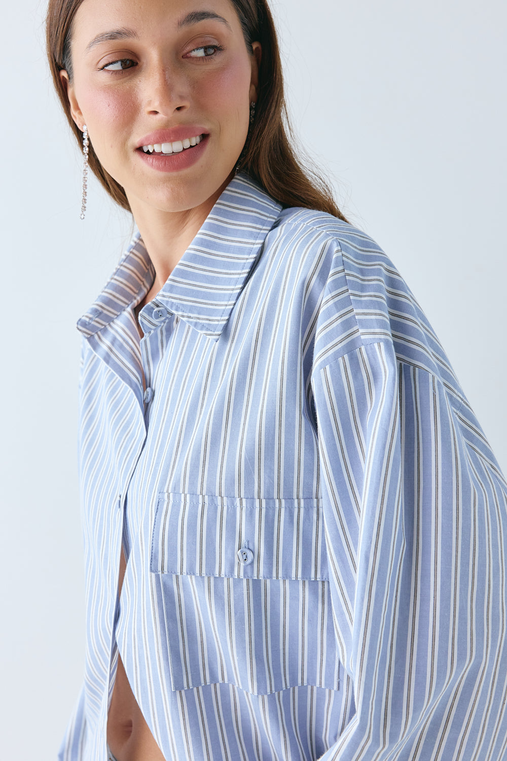 Vale Shirt Blue Stripe 