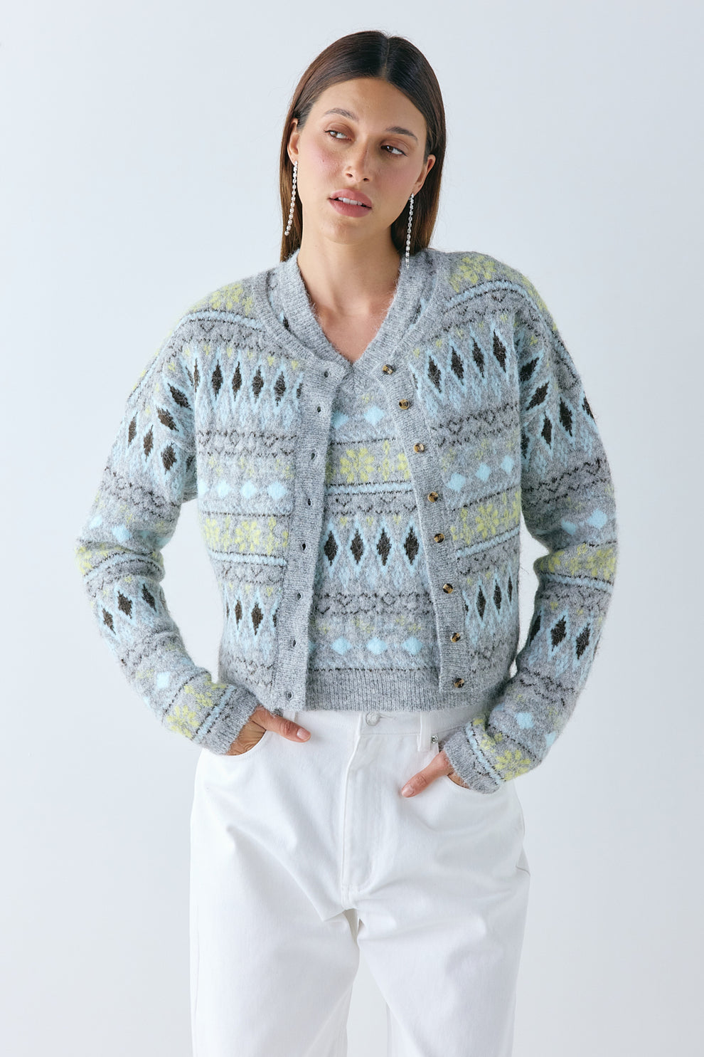 Olympia Knit Vest Grey 